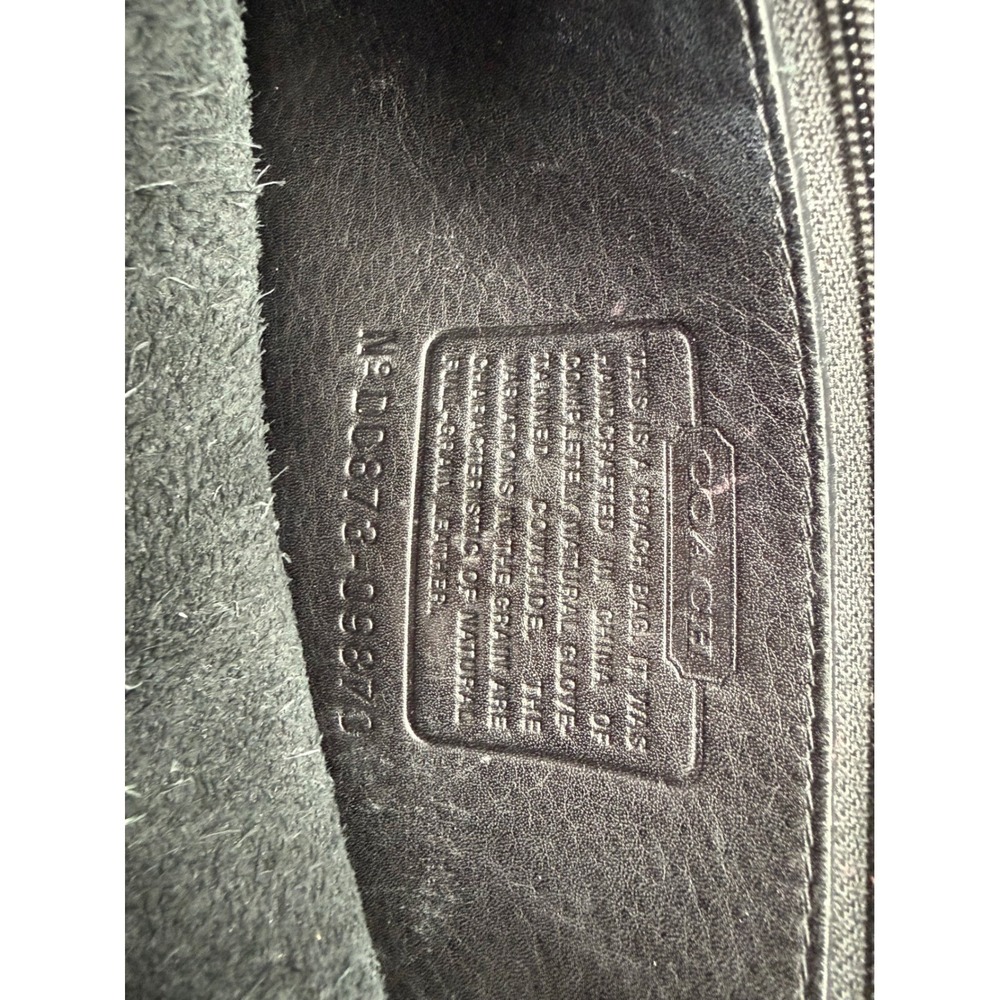 Coach Vintage Willis Bag 9927 Black Leather Crossbody Top Handle Brass Hardware - Picture 13 of 16